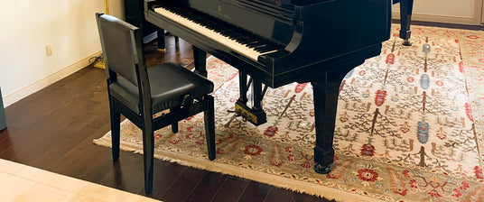 adjustable piano chair with back support