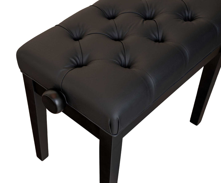 Open Box -Adjustable Piano Bench - Satin Black