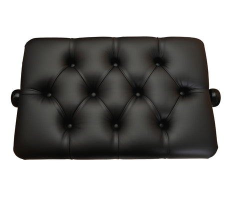 diamond tufted upholstered view piano top view