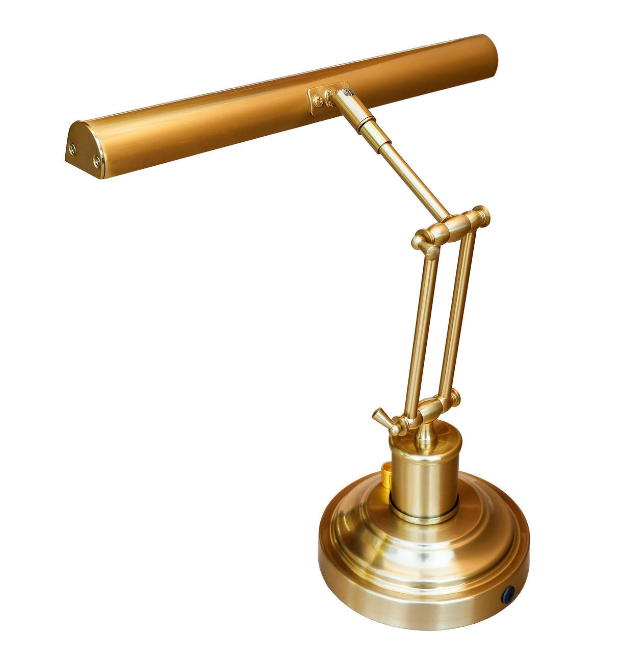 piano desk light brass