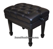 Load image into Gallery viewer, black jansen adjustable piano bench
