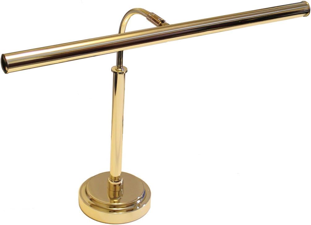LED Piano Lamp Brass 19" Shade - Open Box