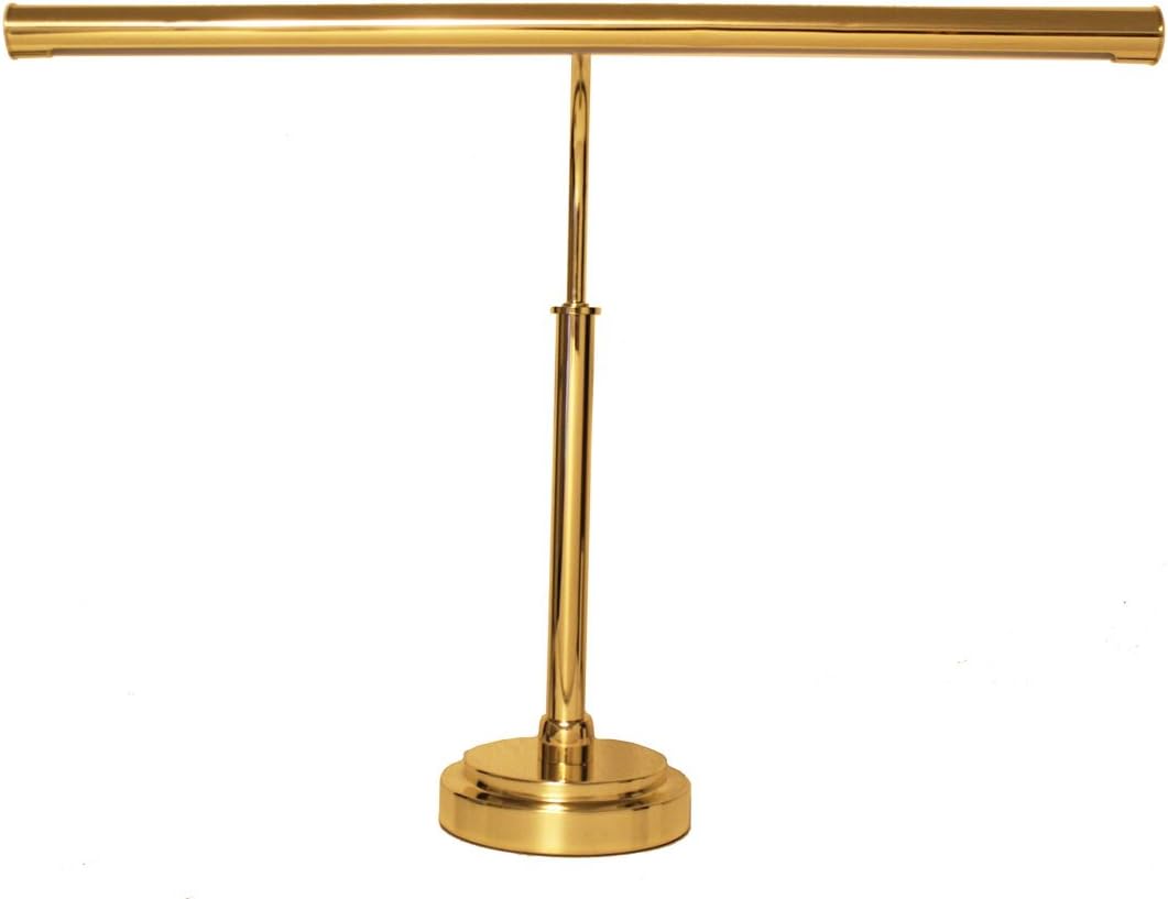 LED Piano Lamp Brass 19" Shade - Open Box