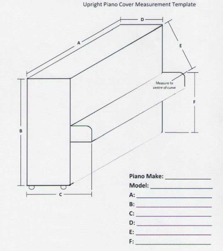 Jansen Upright Piano Cover