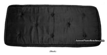 Load image into Gallery viewer, black piano bench cushion jansen