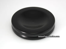 Load image into Gallery viewer, satin black piano caster cup by Jansen