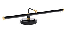 Load image into Gallery viewer, upright piano lamp black with brass led 0PLED101