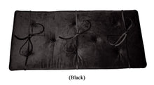 Load image into Gallery viewer, black piano bench cushion velvet