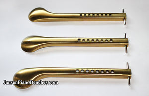 upright piano pedals made of brass