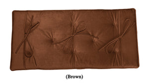 brown piano bench cushion