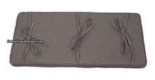 Load image into Gallery viewer, piano bench cushion cinder gray