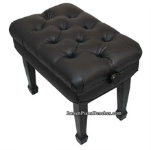 Load image into Gallery viewer, adjustable piano bench satin black