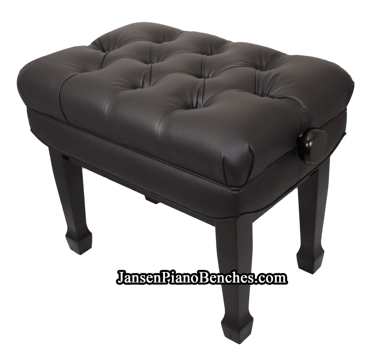 adjustable piano bench satin ebony spade legs