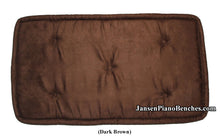 Load image into Gallery viewer, brown piano bench cushion Jansen