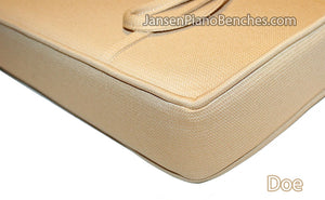 Piano Bench Cushion 33" x 14.5" with 3" Thick Foam Doe Beige