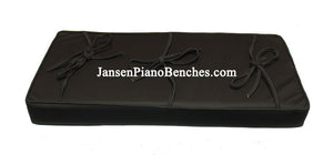black piano bench pad kashmere box top cushion