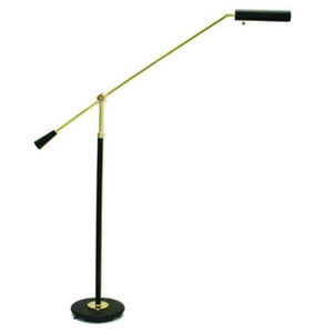 piano floor lamp brass and black house of troy