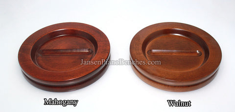 large hardwood piano caster cup by jansen