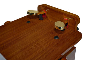piano pedal platform adjustable brown