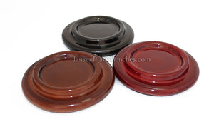 5" High Polish Wood Piano Caster Cups