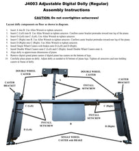 Load image into Gallery viewer, digital piano dolly assembly instructions j4003
