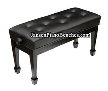 Load image into Gallery viewer, Jansen duet petite artist piano bench ebony