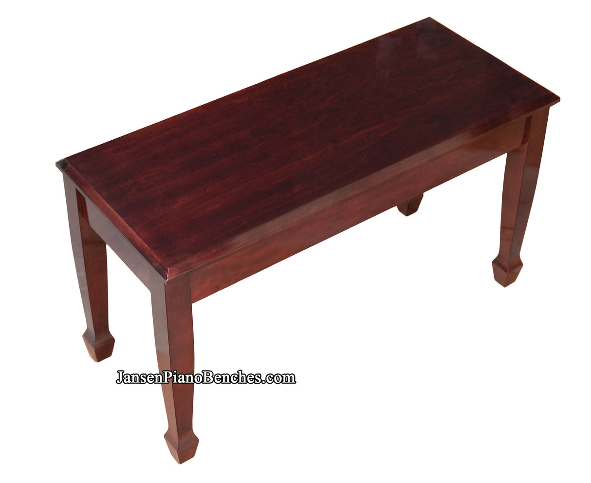 Jansen Grand Piano Bench High Polish Mahogany Open Box