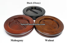 Load image into Gallery viewer, jansen high gloss piano caster cups mahogany walnut and black finish