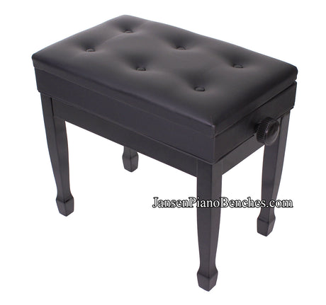 Jansen Piano Bench J850 Adjustable Black High Gloss