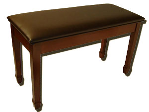 Jansen Upright Piano Bench Upholstered Top