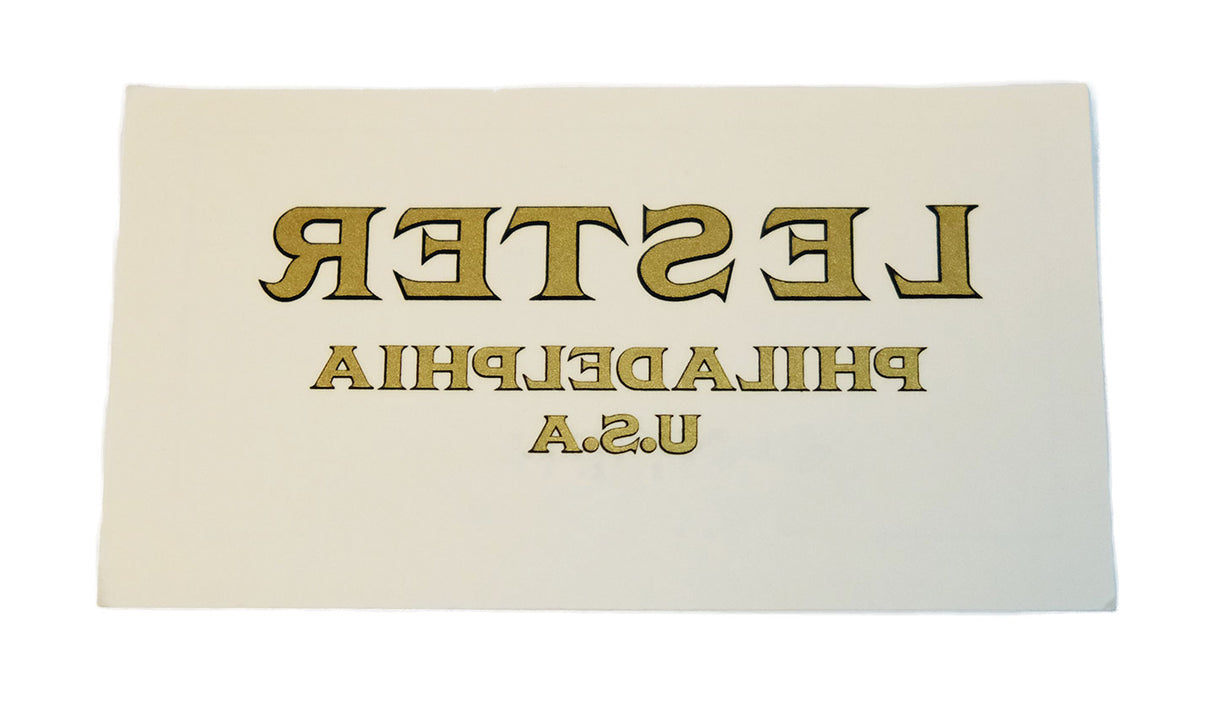 lester piano decal