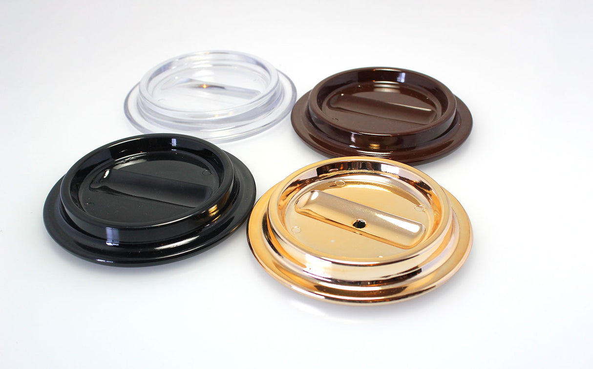 Black Lucite Piano Caster Cups 4-1/2"