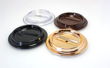 Load image into Gallery viewer, Black Lucite Piano Caster Cups 4-1/2&quot;