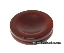 Load image into Gallery viewer, Jansen piano caster cup mahogany satin finish