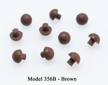 Load image into Gallery viewer, piano rubber button 356b brown