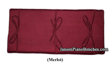 Load image into Gallery viewer, merlot piano bench cushion GRK