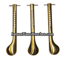 Load image into Gallery viewer, upright piano pedals solid brass model 1593
