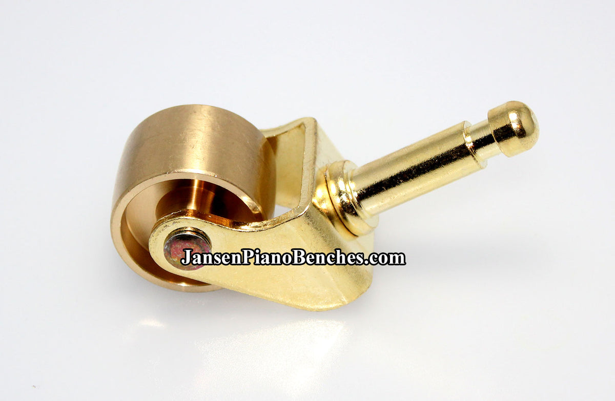 Brass Grand Piano Wheels 13/8" Jansen Piano Benches
