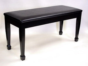 black jansen grand piano bnech upholstered top spade legs