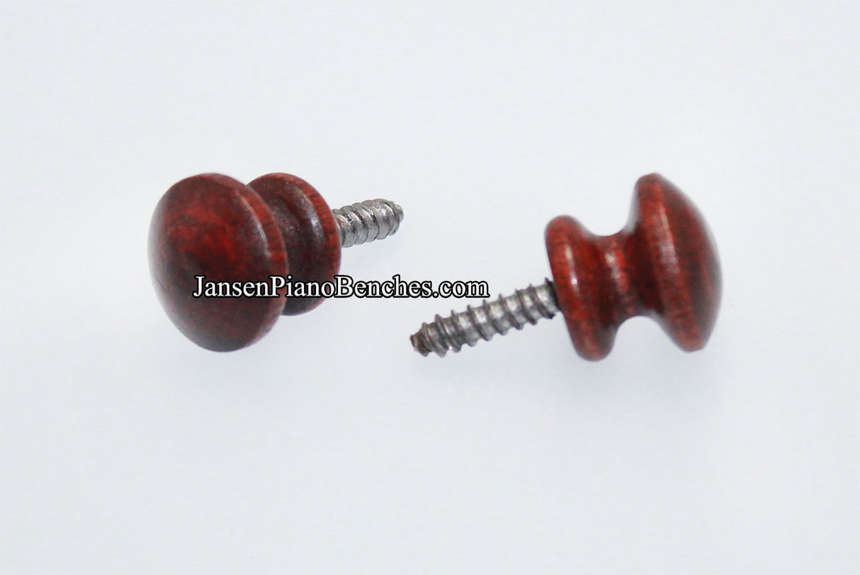red mahogany piano lid knob 361RM