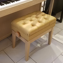 Load image into Gallery viewer, oak piano bench 