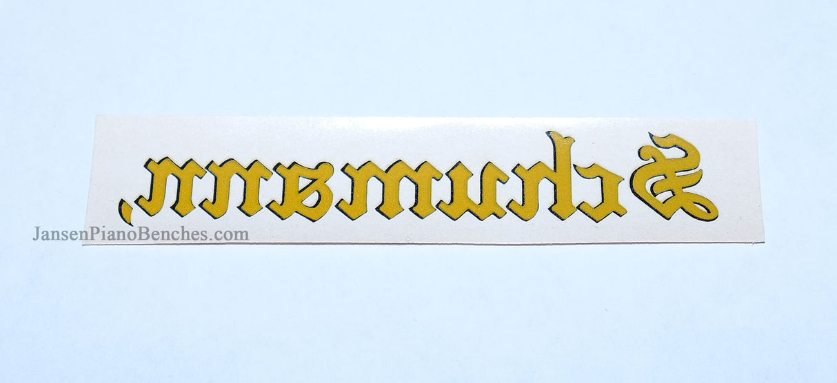 schumann piano decal sticker