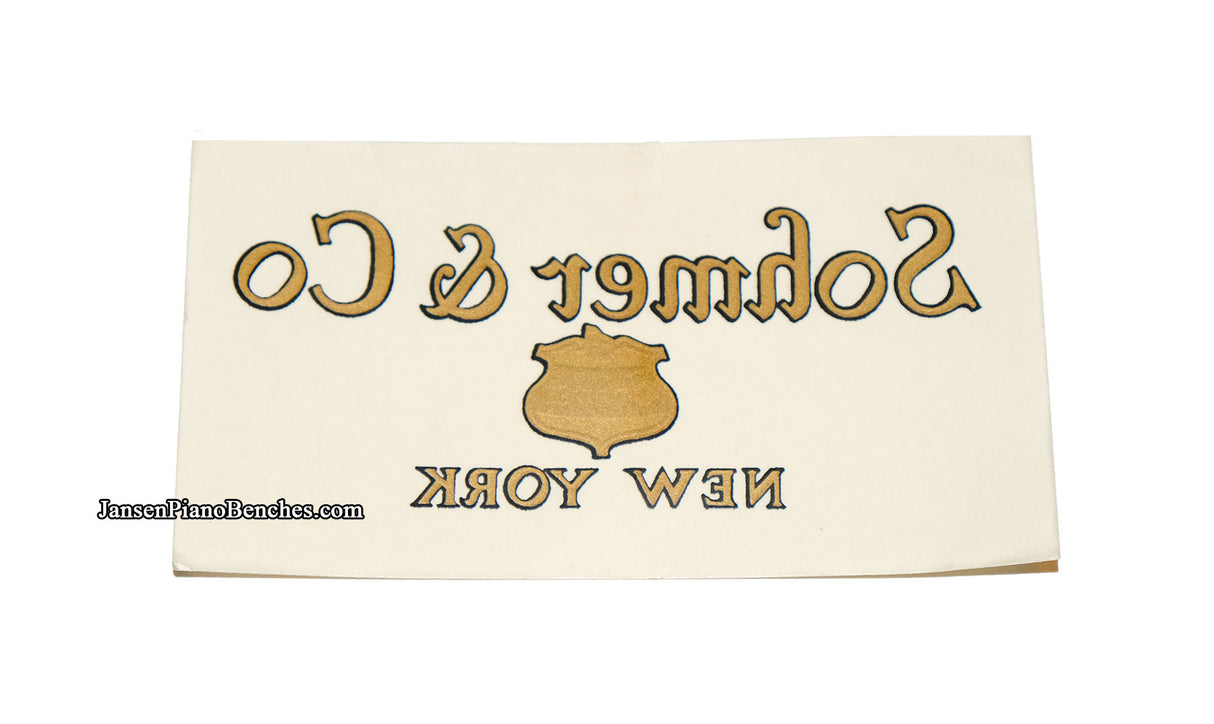 sohmer piano decal sticker