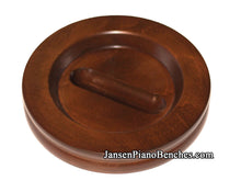 Load image into Gallery viewer, walnut grand piano caster cup satin finish