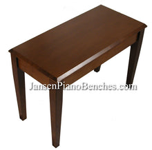 Load image into Gallery viewer, jansen grand piano bench walnut finish wood top
