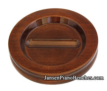 Load image into Gallery viewer, high polish grand piano caster cup walnut