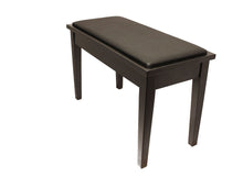 Load image into Gallery viewer, Yamaha Upholstered Piano Bench with Wood Trim and Storage Compartment