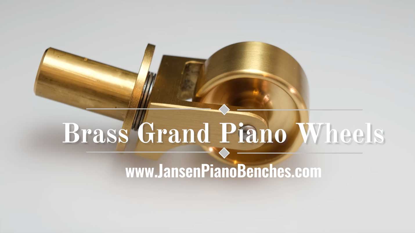 replacement brass grand piano wheels product video thumbnail