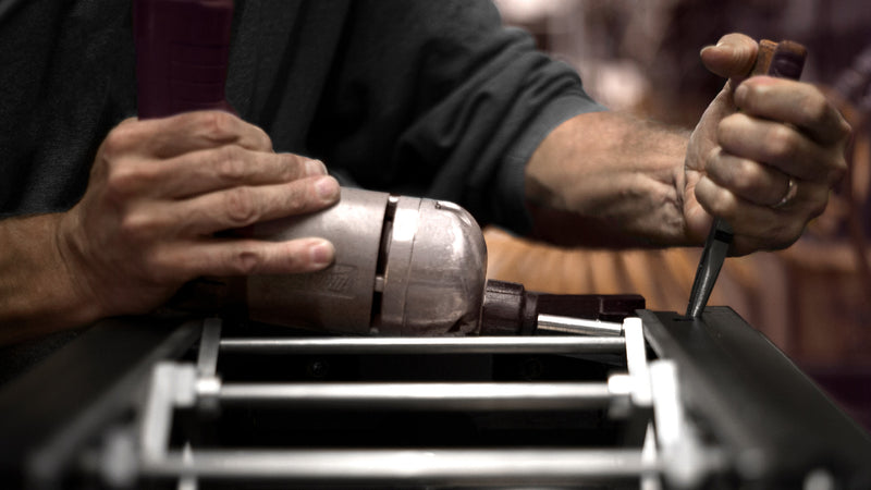 Installing the Jansen Micro-A-Just mechanism during bench assembly