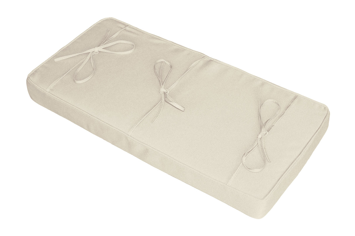 beige piano bench pad
